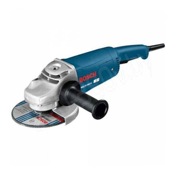 User Manuals: Bosch GWS 22-180 H Angle Grinder