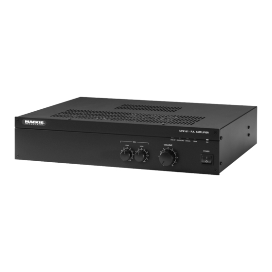 Mackie UP 4000 Series UP4161 Specifications