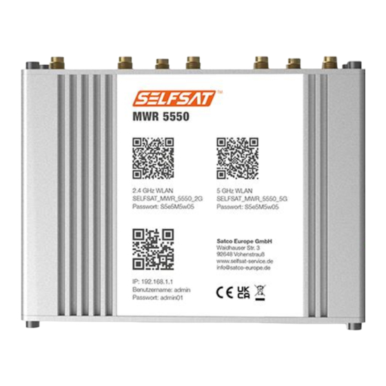 SELFSAT MWR 5550 Installation And User Manual