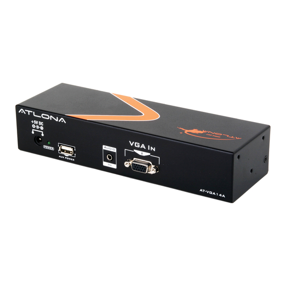 Atlona AT-VGA14A User Manual