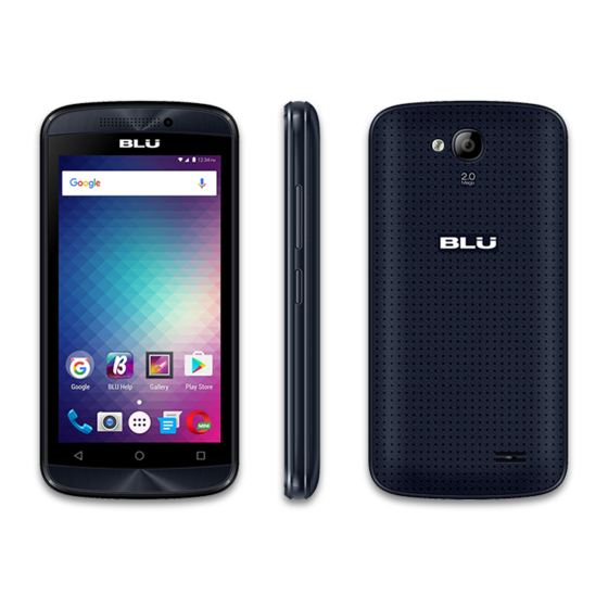 Blu Advance 4.0 M Unlocked Android Device Manuals