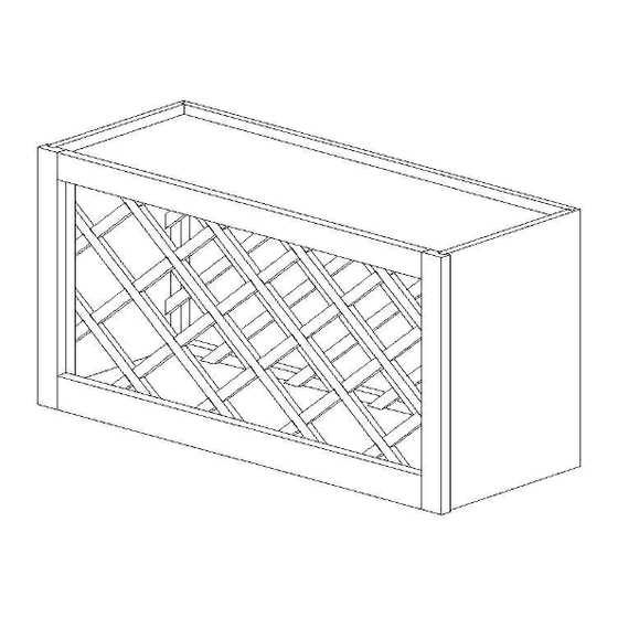 Omega National Products WINE RACK LATTICE Installation Instructions