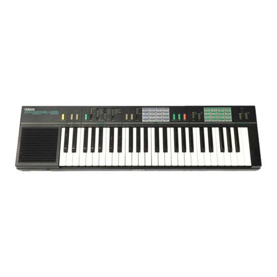 Yamaha PortaTone PSR-12 Owner's Manual