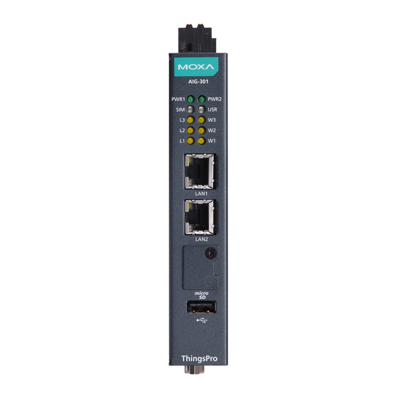 Moxa Technologies AIG-300 Series PC Manuals