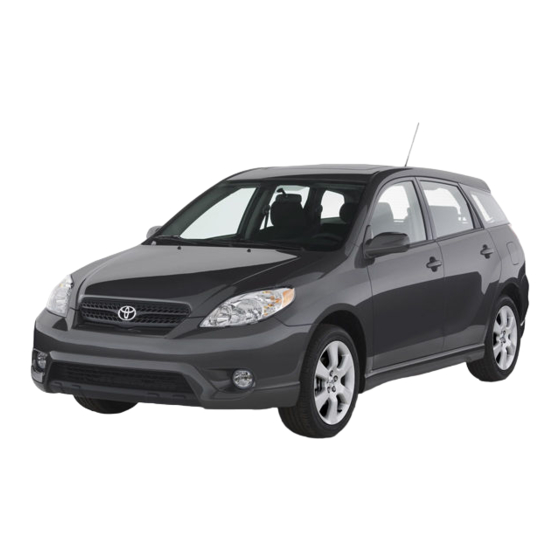 Toyota Matrix 2008 Manual