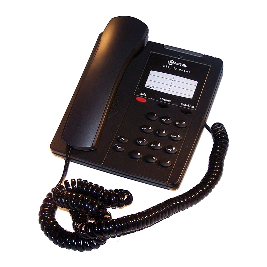 Mitel 5201 User Manual