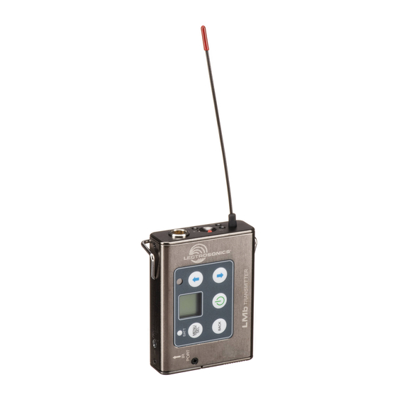 Lectrosonics LMb Instruction Manual