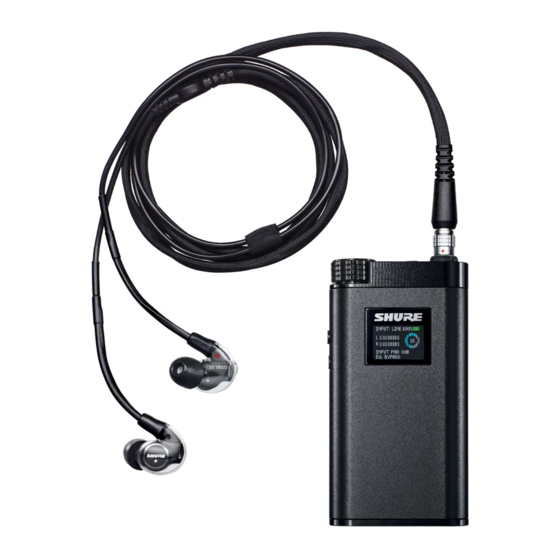 Shure KSE1500 User Manual