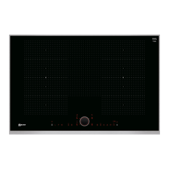 NEFF T68.S6 SERIES Induction Hob Manuals