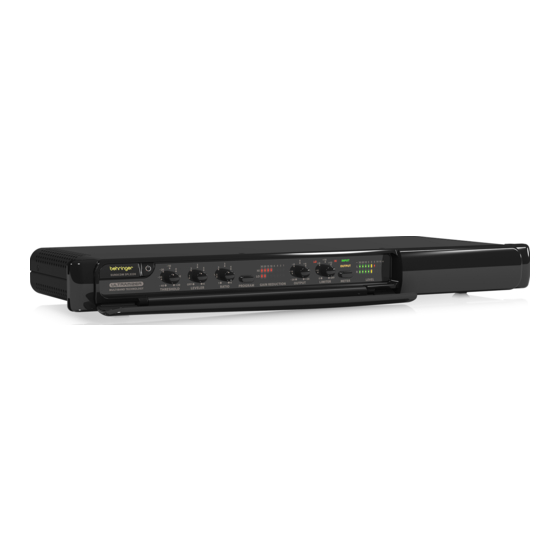 Behringer MULTIBAND DYNAMICS SPL3220 Quick Start Manual