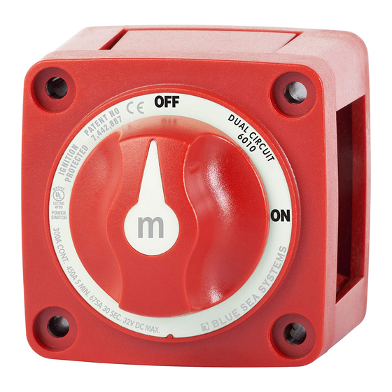 Blue Sea Systems Dual Circuit 6010 User Manual