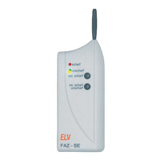 elv FAZ 3000-SE Operating Instructions Manual
