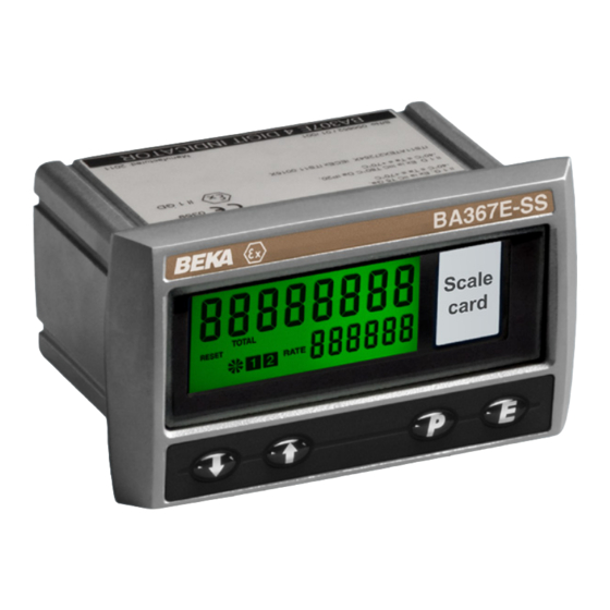 BEKA BA367E-SS Manual