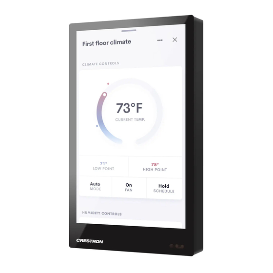 Crestron TSW-570 Series Product Manual