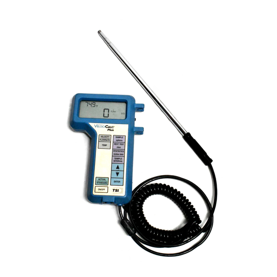 TSI Instruments VelociCalc Plus 8384 Operation And Service Manual
