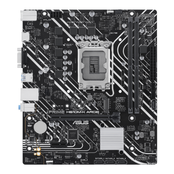 Asus PRIE H610M-K Manual