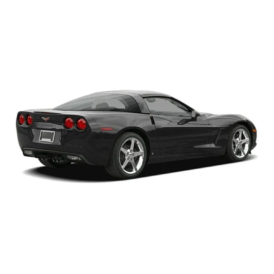 Chevrolet 2006 Corvette Getting To Know Manual