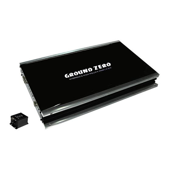 Ground Zero GZHA 4150XII Owner's Manual