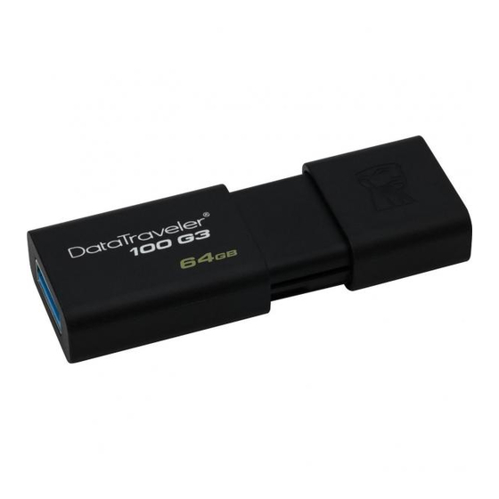 Kingston Technology DT100G3 Specifications