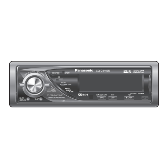 Panasonic CQ-C8405N Service Manual