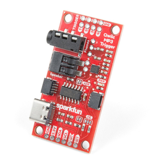 sparkfun Qwiic MP3 Trigger Hook-Up Manual