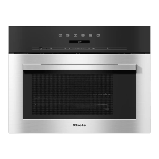 Miele DG7140 Operating And Installation Instructions