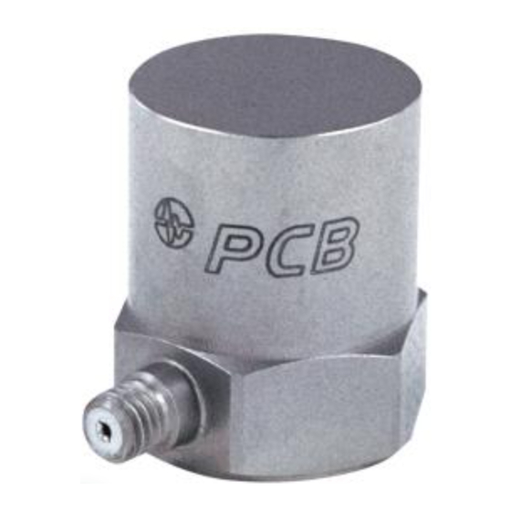PCB Piezotronics J353B33 Installation And Operating Manual