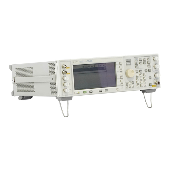 Agilent Technologies ESG-D Series Manual Supplement