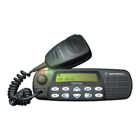 Motorola CDM1550 User Manual
