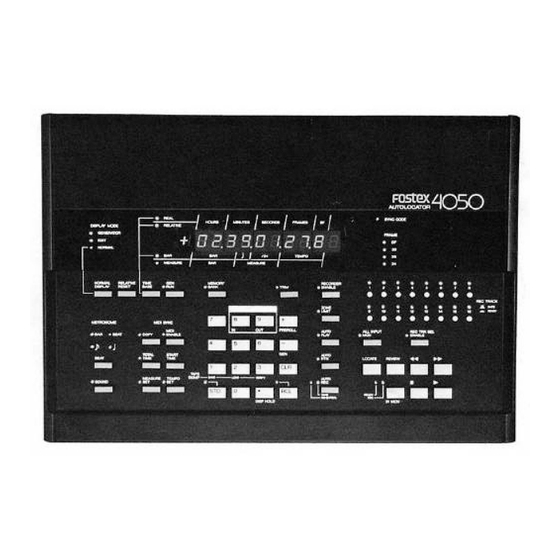 Fostex 4050 Owner's Manual