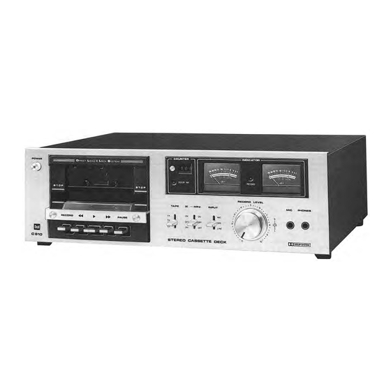 Dual C 810 Service Manual