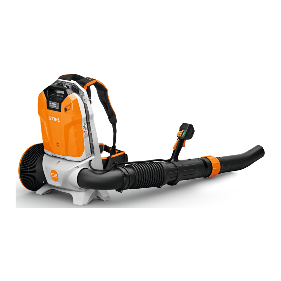 STIHL BGA 300 - Cordless Professional Blower Manual
