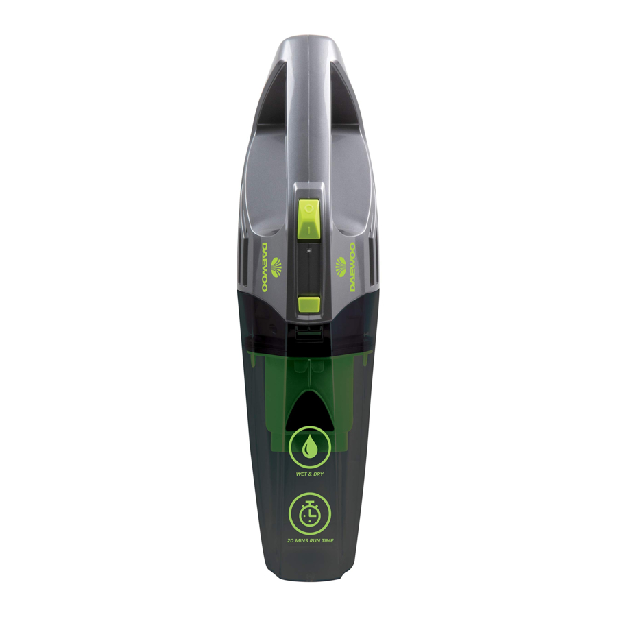 Daewoo FLR00006 - 7.4V Compact Lyte Wet & Dry Vacuum Cleaner Manual