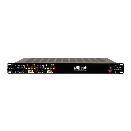 Millennia HV-3C Manual