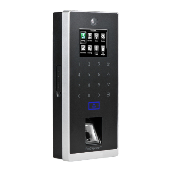 User Manuals: ZKaccess inPulse Biometric Access Control