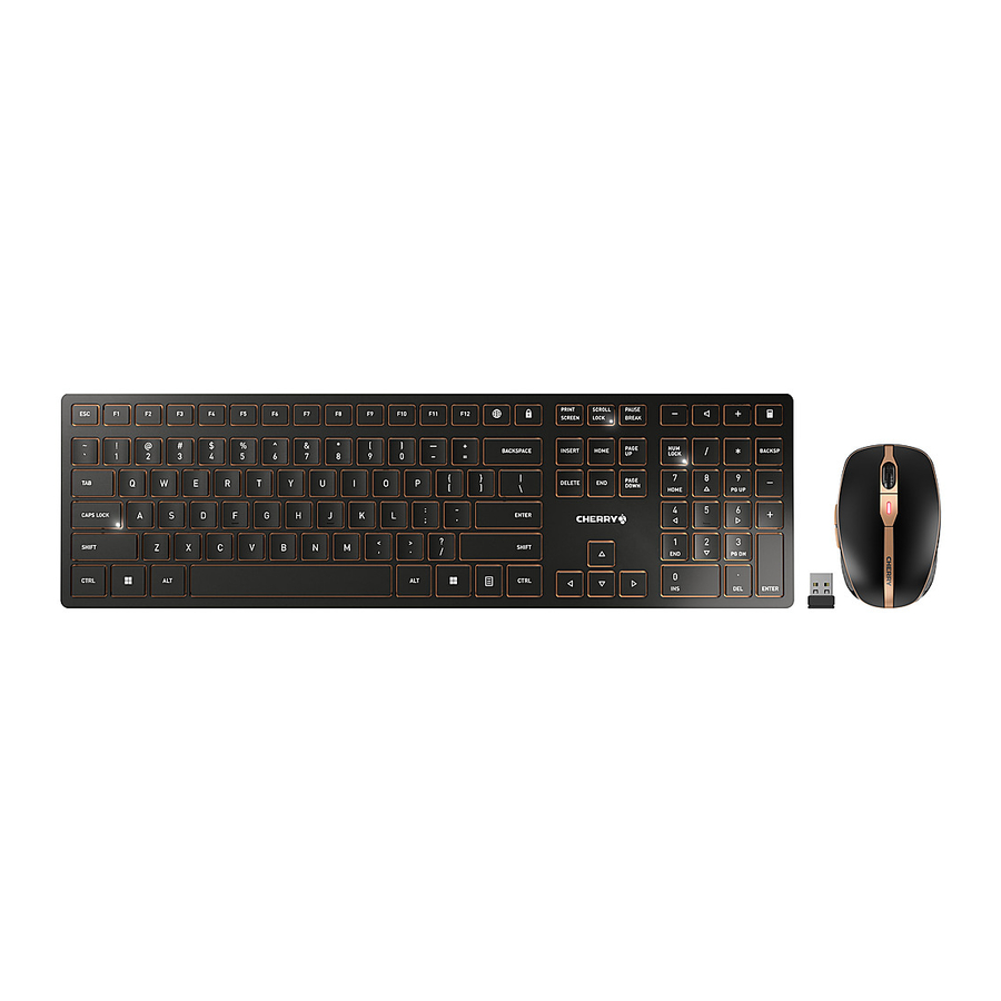 CHERRY DW 9100 SLIM - Wireless Desktop Manual