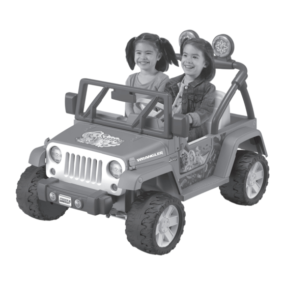 Fisher-Price POWER WHEELS FYW75 Owner's Manual With Assembly Instructions