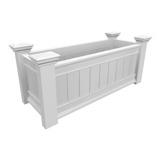 New England Arbors The Windsor Long Planter Box Assembly Instructions