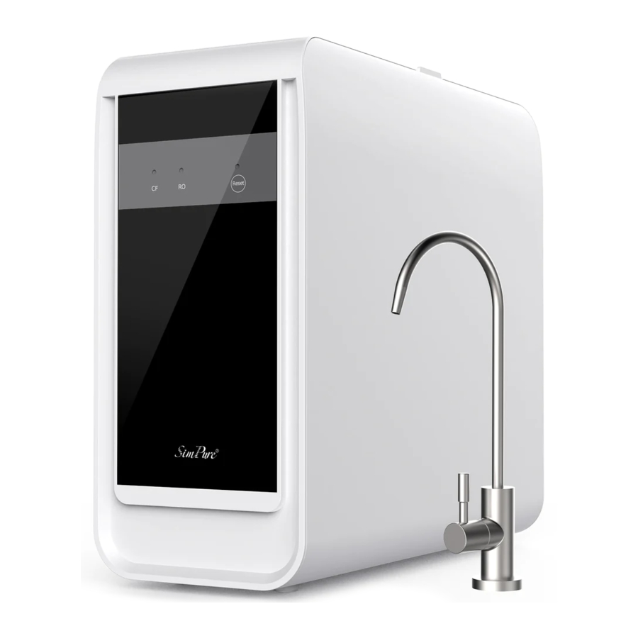SimPure Q3-600 - RO Water Filtration System Manual