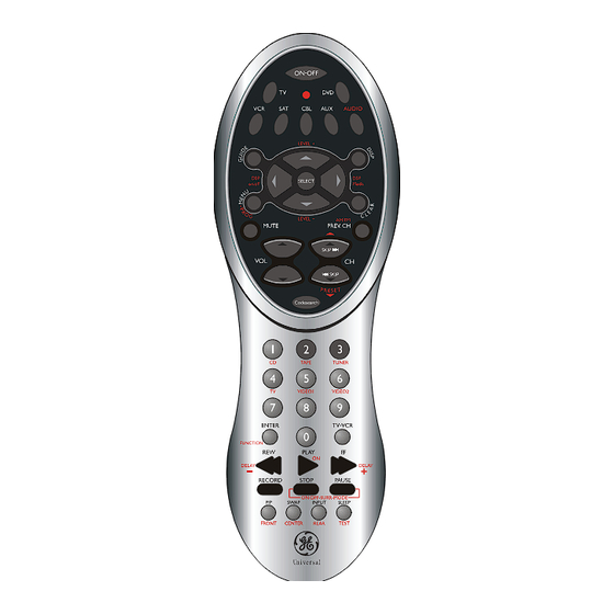 GE RM24970 Universal Remote Control Manuals