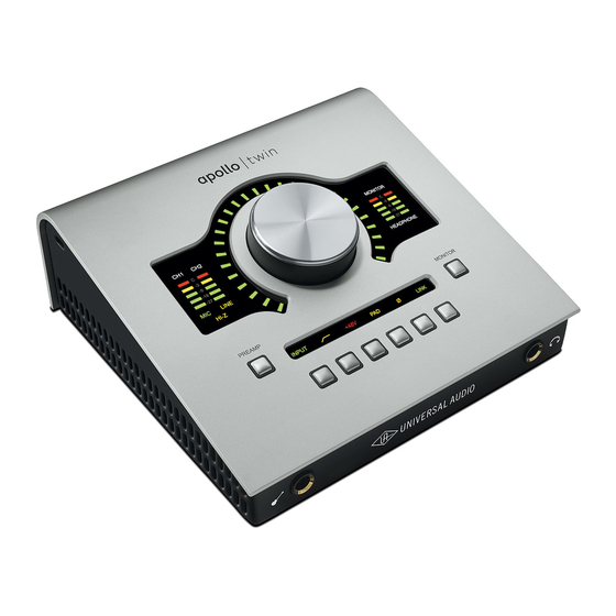 Apollo Twin Audio Interfaces Manuals
