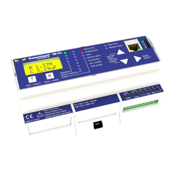 Trafox SUPERINTEND IM-01.IND Instructions For Installation And Use Manual