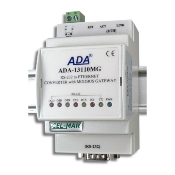 CEL-MAR ADA-13110MG User Manual