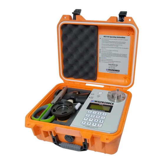 Wiltronics ME2100 User Manual