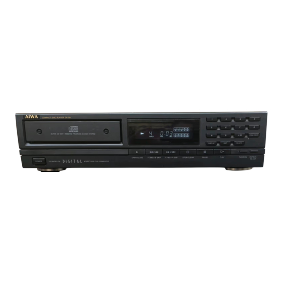 Aiwa DX-D9 Operating Instructions Manual