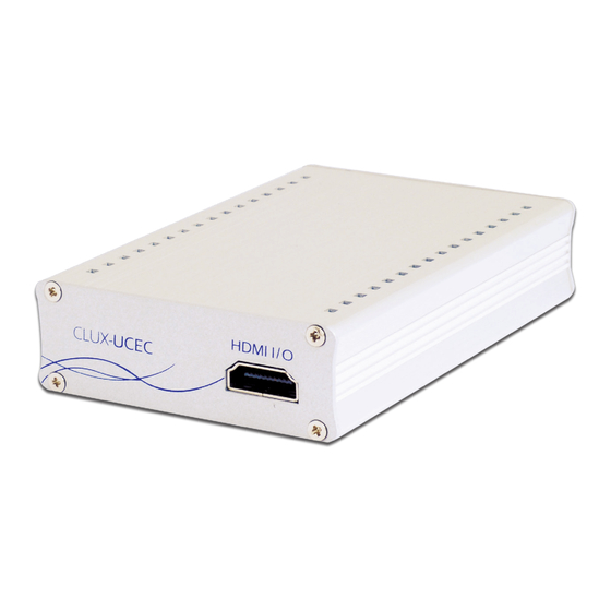 Cypress CLUX-UCEC Operation Manual