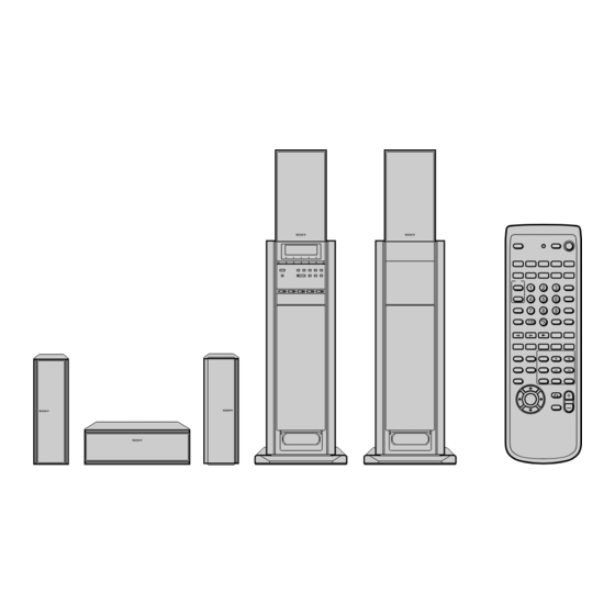 Sony SAVA-D900 Operating Instructions  (primary manual) Operating Instructions Manual