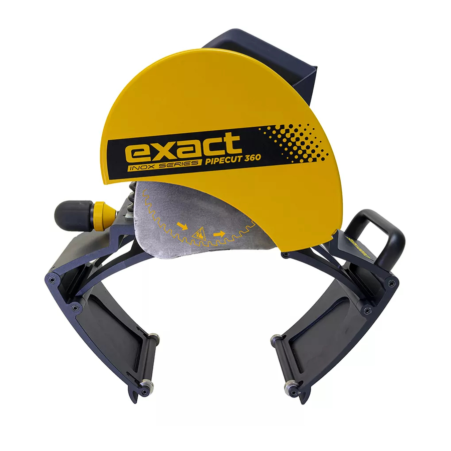 eXact Pipecut 360 INOX Series Operating Instructions Manual