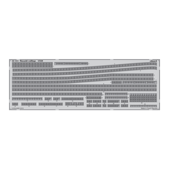 Eduard Musashi railings 1/350 Quick Start Manual