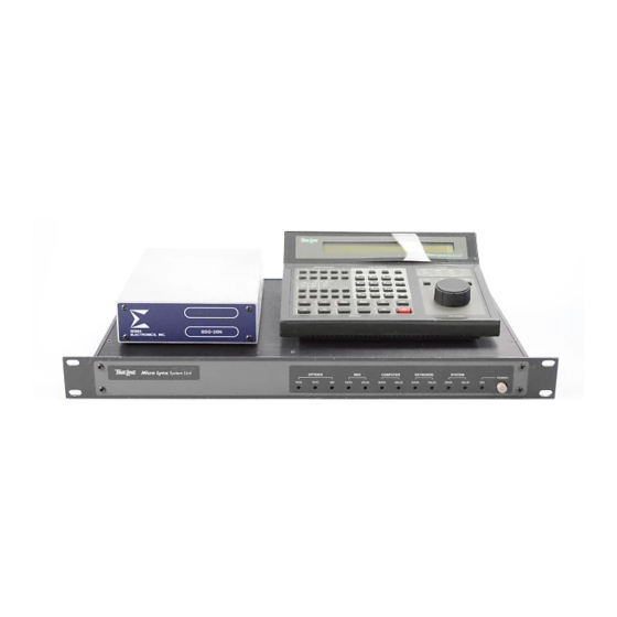 TimeLine Micro Lynx System Unit Prom Installation Manual